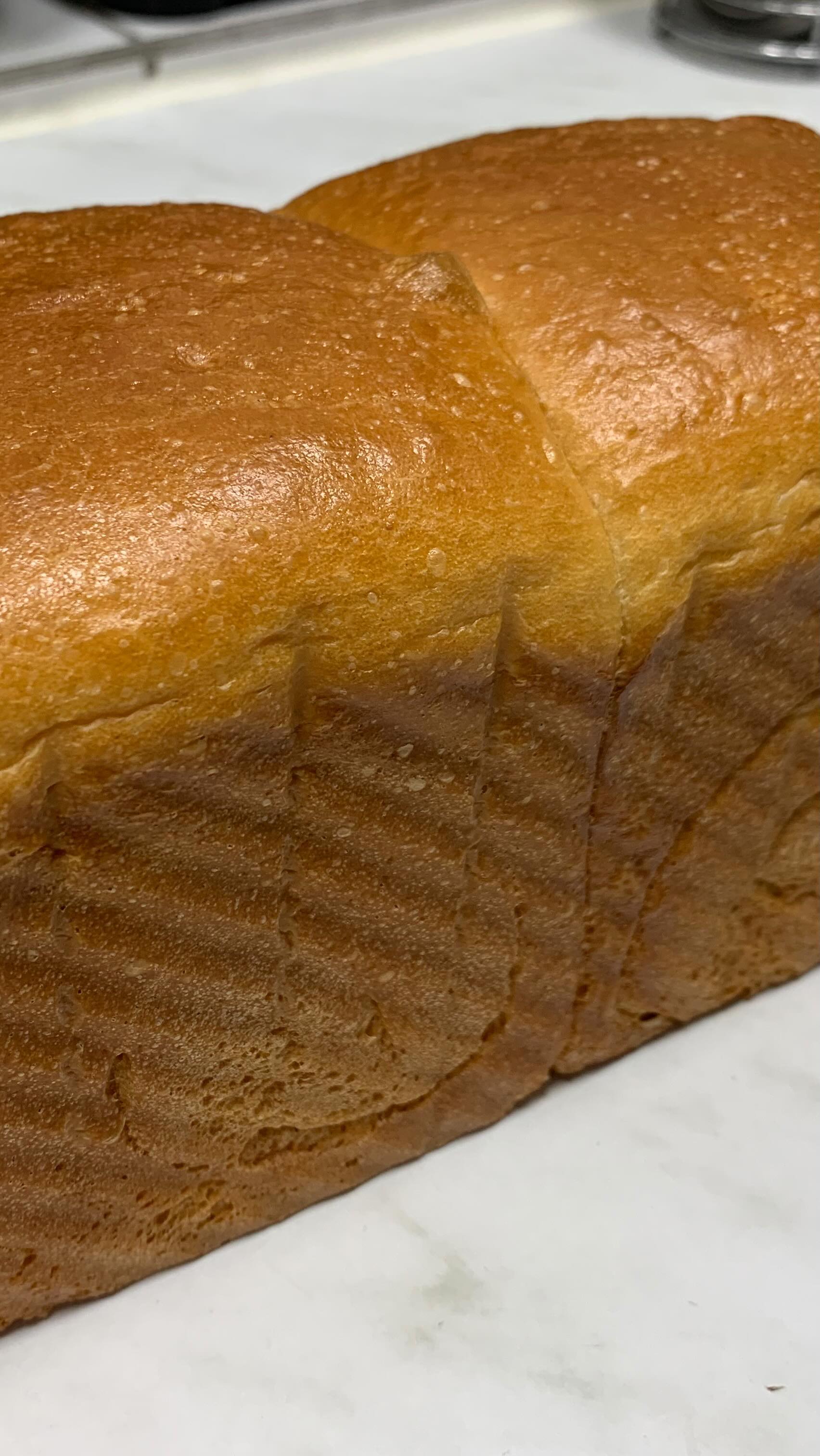 Well, it took three different recipes to finally find one that works well for my baking conditions, but this Shokupan is a definite winner! #shokupan #cloudbread #japanesebread #sourdoughbaking #fermentation