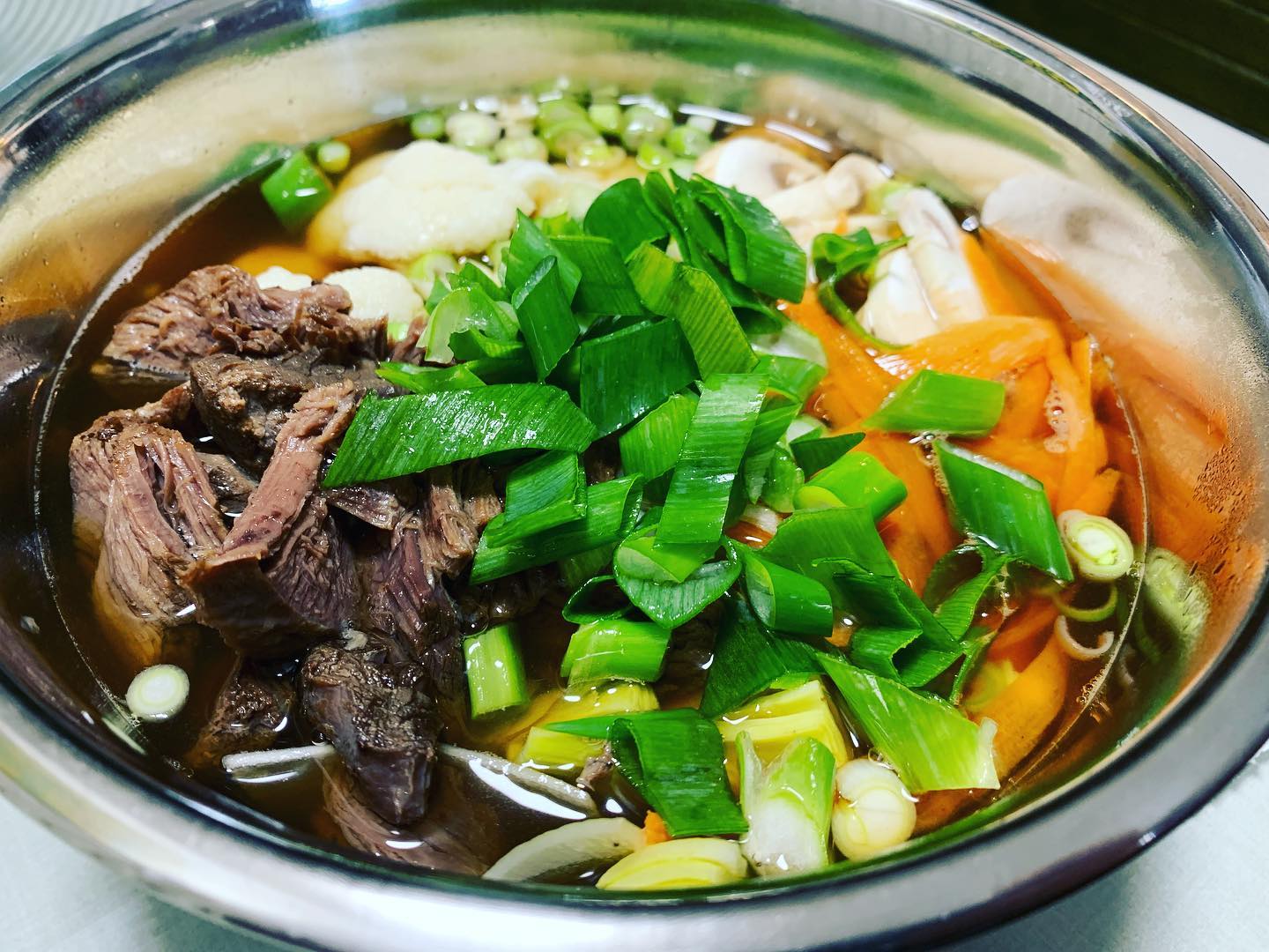 homemade phở bò with aromatic broth #vietnamesefood #phosoup🍜 #fusioncuisine
