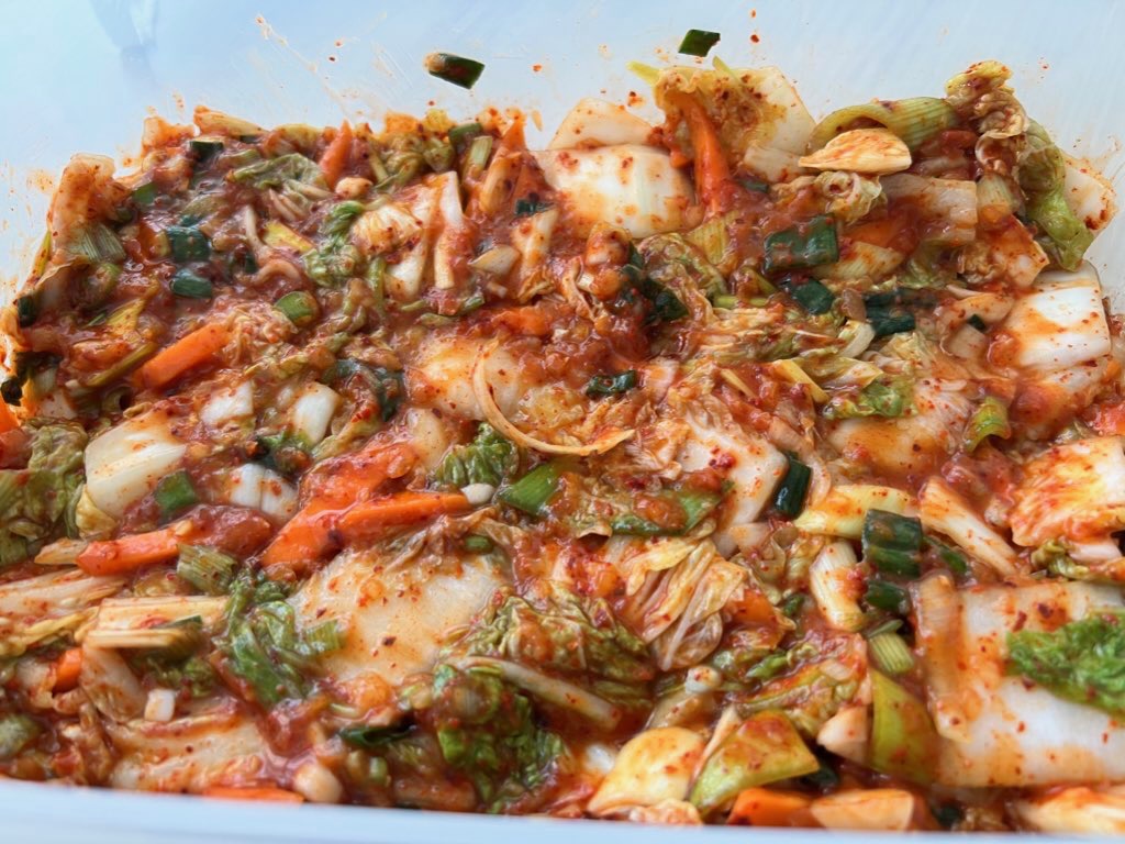 kimchi fertig fürs fermentieren