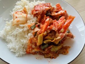 kimchi mit reis