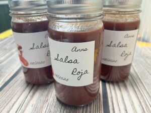 salsa roja in 500ml gläsern